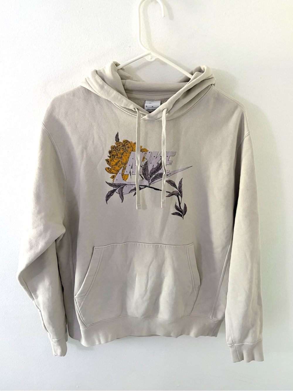 Nike Floral Logo Hoodie, Size: Medium